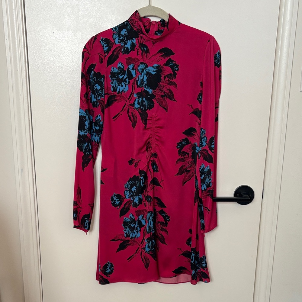 McQ by Alexander McQueen Pink and Blue Floral Dress